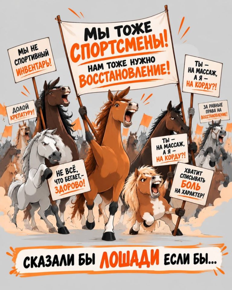 Спортивная лошадь – такой же спортсмен. Но почему-то о её во